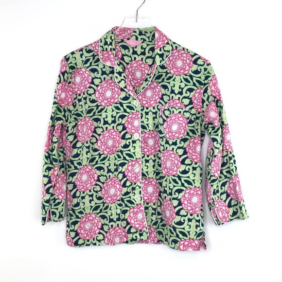 Lilly Pulitzer Other - LILLY PULITZER Floral 3/4 Sleeve Pajama Top #JJ01